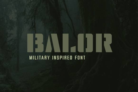 Balor: The Definitive Military Stencil Typeface for Bold Design