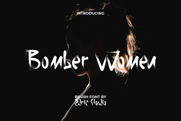 Bomber Women: A Bold, Hand-Painted Display Font