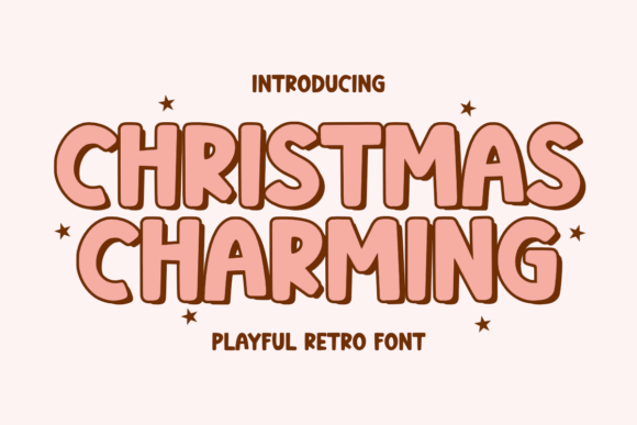 Christmas Charming: A Festive Retro Font for Holiday Designs