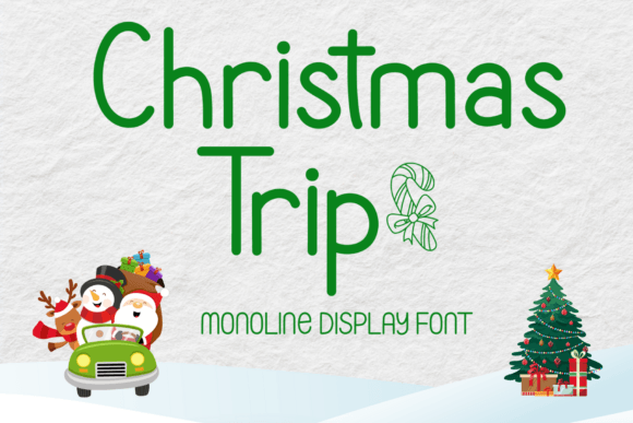 Christmas Trip: A Festive Display Font