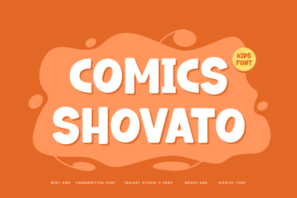 Comics Shovato: A Bold Font for Playful Designs