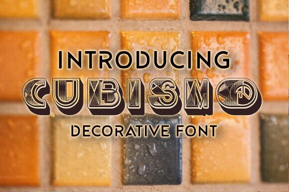 Cubismo: Defining Elegance in Modern Decorative Typography