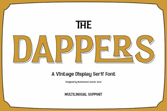 Dappers: A Vintage Font with a Modern Twist