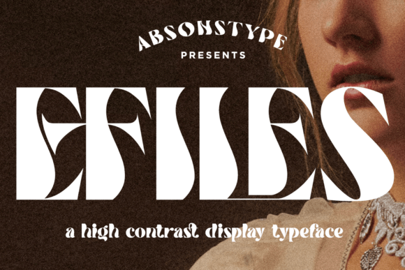 Efiles: A Bold Display Typeface for Creative Design