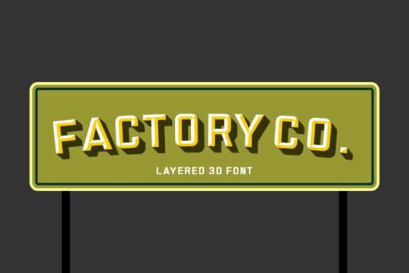 Factory: Bold 3D Typography for Impact