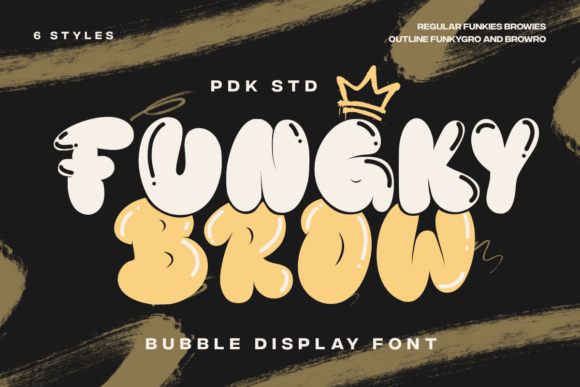Funky Brow: A Lively Bubble Graffiti Font Family