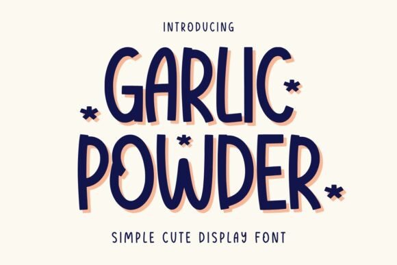 Garlic Powder: A Bold Display Font for Creative Impact