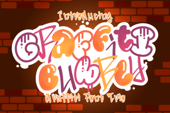 Graffiti Bubbly: A Playful Font Trio for Every Project