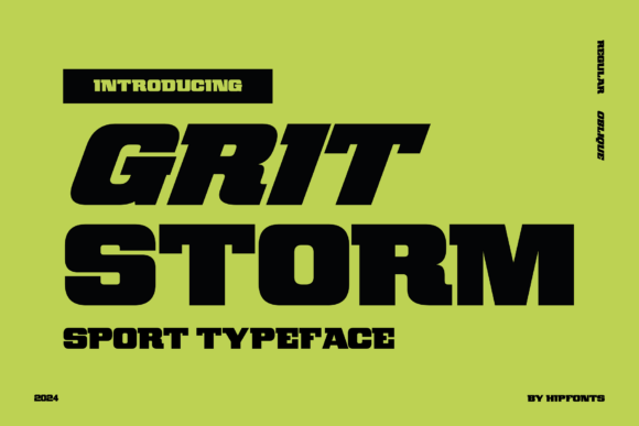 Gritstorm: The Bold Typeface for High-Impact Design