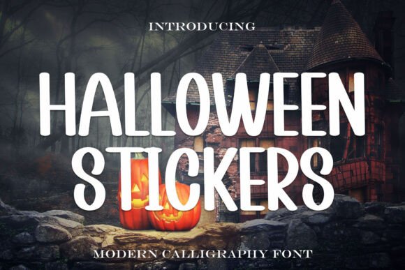 Halloween Stickers: Elevating Design with Timeless Calligraphy