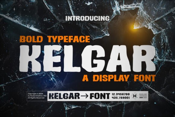 Kelgar: A Bold, Abstract Hand-Drawn Font for Impactful Design