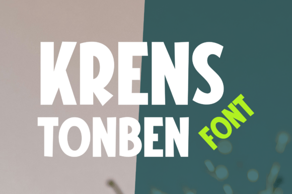 Krens Tonben: The Ultimate Festive Display Font