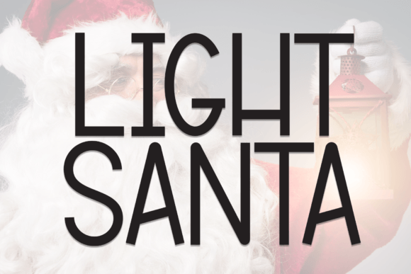Light Santa: A Handwritten Display Font for Whimsical and Warm Design