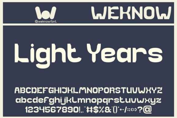 Light Years: A Timeless Display Font