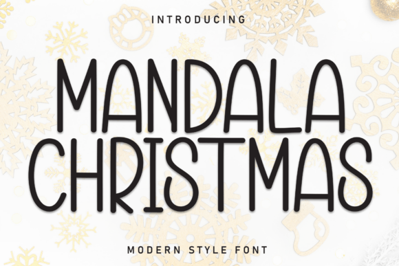 Mandala Christmas: A Handwritten Display Font for Festive Elegance