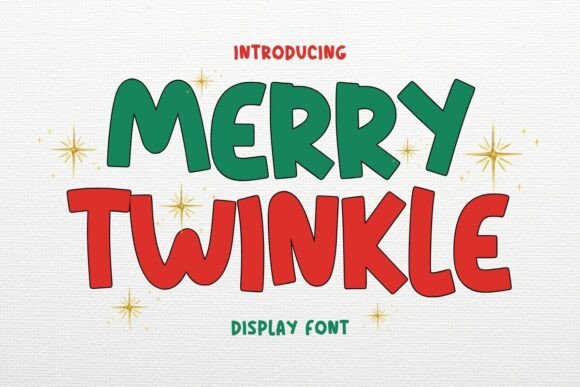 Merry Twinkle: A Bold Display Font for Playful, Eye-Catching Designs
