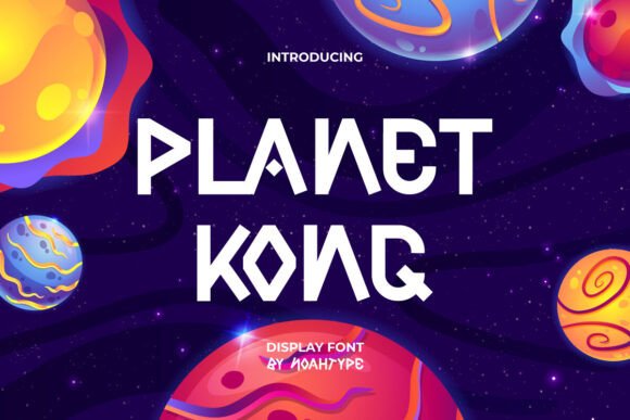 Planet Kong: A Playful Display Font for Creative Projects