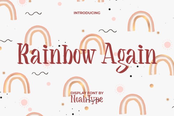 Rainbow Again: A Delicate Display Font for Vibrant Designs