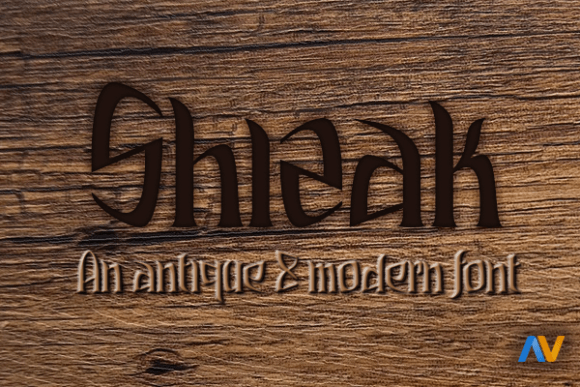 Shizak: A Fantasy Font with Antique Charm