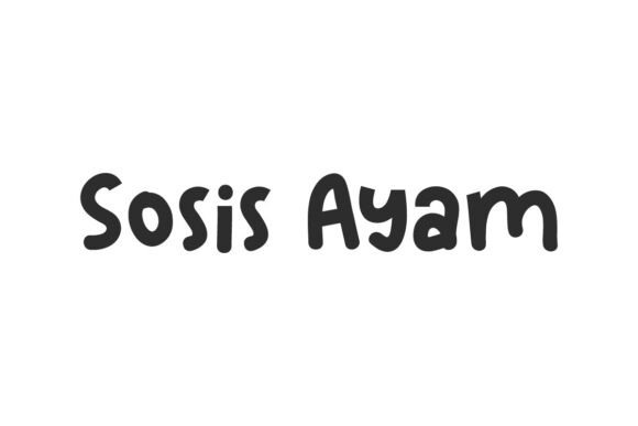 Sosis Ayam: The Playful Comic Font That Brings Food-Inspired Joy to Your Brand