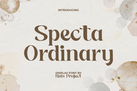 Specta Ordinary: A Vintage-Inspired Display Font