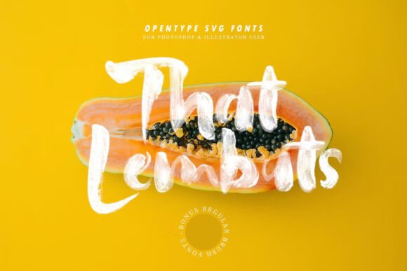 That Lembuts: Hand-Painted Fonts for Realistic Design