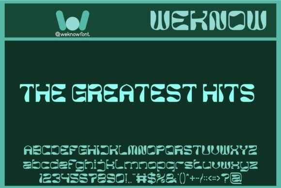 The Greatest Hits: A Typography That Blends Vintage Charm with Modern Edge