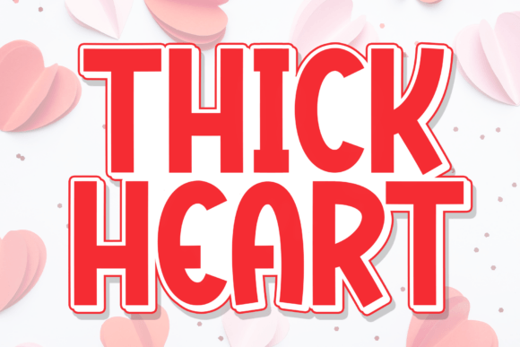 Thick Heart: A Handwritten Display Font for Enchanting Designs