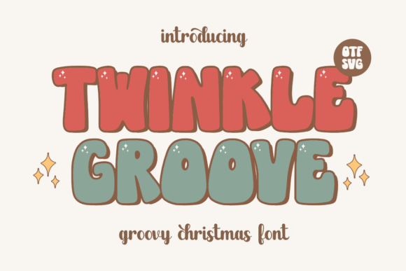 Twinkle Groove: The Retro Display Font That Brings Holiday Warmth to Any Design
