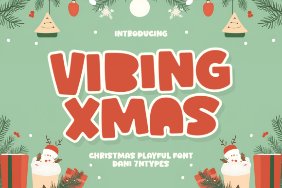 Vibing Xmas: A Festive Display Font for Holiday Creatives